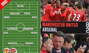 I don't mind being a second wife to a rich man Manchester United Had Six Players Who Thumped Arsenal 8 2 Three Years Ago Starting Against Sunderland Daily Mail Online