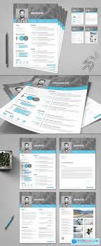 Writing a cover letter is essential when applying for jobs. Resume Cover Letter Portfolio Layout With Blue Accents 314514984 Free Download Photoshop Vector Stock Image Via Torrent Zippyshare From Psdkeys Com