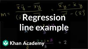 Regression Line Example Video Khan Academy