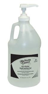 Amazon Com Health Guard 5679 62 Alcohol Hand Sanitizer Gel 1 2 Gallon Pump Bottle Clear With No Fragrance Pack Of 4 Industrial Scientific