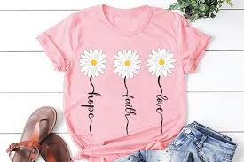 Download Faith Hope Love Daisy Svg Daisy Clipart Graphic By Lillyrosy Creative Fabrica SVG Cut Files