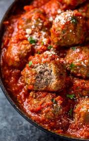 Easy Baked Meatballs Recipe Video With Marinara Sauce Baker By Nature Recipe Meatball Recipes Easy Easy Baked Meatballs Recipes