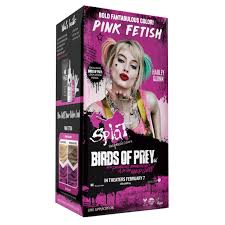 Most professional colorists i know avoid dealing with hair treated/colored with splat because it does not come out well, and most clients refuse to pay the costs to have it color corrected. Splat Birds Of Prey Pink Fetish Hair Color Kit Harley Quinn Semi Permanent Hair Dye Walmart Com Walmart Com