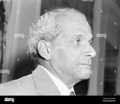 Prime Minister of Jamaica Norman Manley, gives a press conference, in  London,