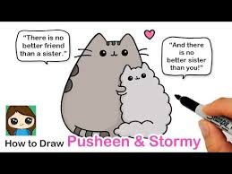 Learn to draw kids tv, how to draw pusheen cat step by step, mother's day drawing, mom and child, lo. How To Draw Pusheen And Stormy Best Friends Hugging Youtube Best Friend Hug How To Draw Pusheen Pusheen