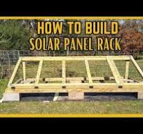 Super Fast and Easy Way to build a wooden Solar Panel Rack ...
