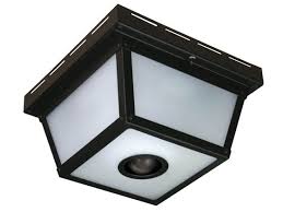 The light will illuminate a 17 ft. Four Light Motion Activated Indoor Outdoor Ceiling Light Fixture Black Sl 4305 Bk Bulbs Com