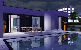 Villa Luxe Sims 4 Maison Design Scandinave Piscine Maison Maison Design