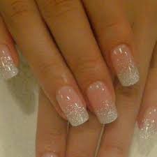 Gelnagel French Glitzer Nagel Hochzeit French Nagel Glitzer Hochzeitsnagel