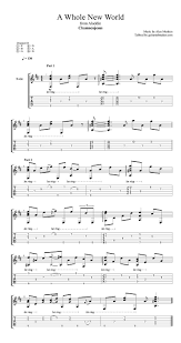 A Whole New World Classical Guitar Tab Guitar Tabs Guitar Tabs Songs Guitar Chords And Lyrics