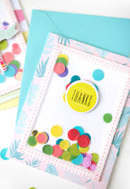 Take the three hearts cut in glitter cardstock, add adhesive to the back of each, then place on top the matching heart cut out on the shaker card. Diy Easy Shaker Cards Damask Love
