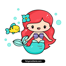 If you can draw simple geometric shapes, letters, and numbers, this lesson will be easy squeezy for today i will show you how to draw a baby version of ariel, the mermaid from disney's the little. How To Draw Little Mermaid Ariel Cute And Easy Step By Step