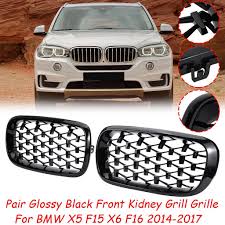 Bmw m performance black kidney grilles for x5. Buy 2pcs Black Front Bumper Grill Front Kidney Grill Grille Diamond Metor For Bmw X5 F15 X6 F16 2014 2017 At Affordable Prices Free Shipping Real Reviews With Photos Joom