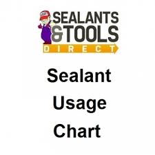 Sealant Usage Chart 310ml 380ml