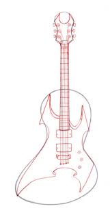 How To Draw Guitars Guitar Drawing Guitar Microphone Drawing