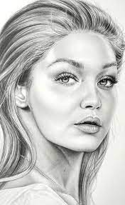 She eventually suspended her studies to focus on modeling. Gigi Hadid Drawing