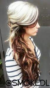 Blonde Brown Dyed Two Tone Hair Don T Know That I Could Do Blonde Though Two Toned Hair Hair Styles Blonde Hair Color
