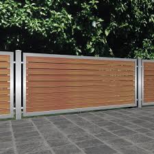 Gartenzaun aus steinen und glass* Gartenzaun Edelstahl V2a Holzfullung Waagerecht Metallbau Onlineshop De