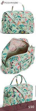 Vera bradley mint flowers weekender. Vera Bradley Weekender Travel Bag In Mint Flowers Weekend Travel Bags Bags Travel Bag