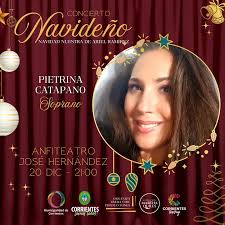 Concierto Navideño 🌟 "Navidad Nuestra" de Ariel Ramirez, interpretada por  Manuel Nuñez Camelino (Tenor), Pietrina Catapano (Soprano), Sergio Casco  (Tenor), Emilio Aguilera (Tenor), bajo la Dirección Musical de la Prof.  Carolina Garcia