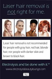 Laser removal targets the hair's pigment (melanin) in your follicles; Laser Hair Removal Is Not Right For Everyone Laser Hair Hair Removal Laser Hair Removal
