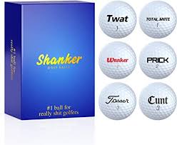 Shop funny sayings golf balls from cafepress. Amazon Com Shanker Golf Balls Rude Trick Balls With Funny Sayings 6 Ball Gift Pack Novelty Gag Playing Quality Hero Edition The 1 Ball For Shite Golfers Sports Outdoors
