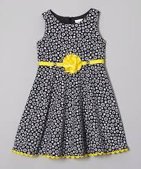 A Stretchy Fabric Blend And Zip Up Back Closure Provide A Fuss Free Fit While The Fetching Floral Print And Ch Dresses Kids Girl Kids Frocks Baby Girl Dresses