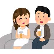 接待を伴う飲食店のイラスト（女性） | かわいいフリー素材集 いらすとや
