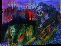 I ain't never need a man, to take care of me. 62. Sacrifice To Kong By Jamesbaack All Godzilla Monsters Kong Painting