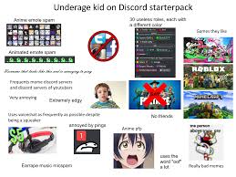 Find anime servers you're interested in and meet new friends. Underage Kid On Discord Starterpack Starterpacks