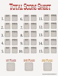 Decorating Contest Score Sheet Google Search Chili Cook Off Cook Off Cooking