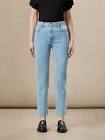 The Stevie High Rise Mom Jean in Light Indigo Frank And Oak
