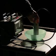 Uranium glass, or vaseline glass, is a prized collector's item and is generally safe to handle. Testing Uranium Glass Nuclear Culture