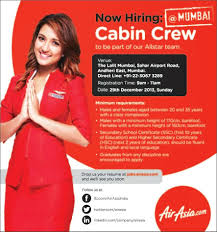Cabin crew job opening in dubai. Air Asia Cabin Crew Job Requirements Mumbai Cabin Crew Cabin Crew Jobs Air Asia