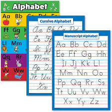 Let's start learning some cursive calligraphy letters. Buy 3 Pack Abc Alphabet Cursive Manuscript Poster Set Educational Charts Laminated 18 X 24 Online In Taiwan B08k31f1pj