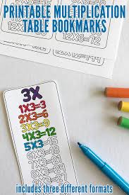 The best way to master multiplication? Printable Multiplication Bookmarks Great For Times Tables Revision