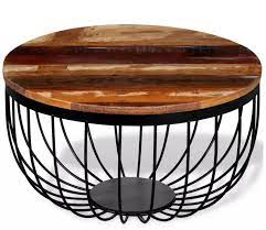 We are experts at helping you create the perfect round farm table for your home at a great price. Vidaxl New Design Reclaimed Solid Wood Round Coffee Tea Table With Lacquered Iron Legs Creative Living Round Room Table Aliexpress