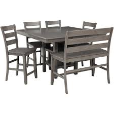 Should i get a square counter height table in my seating area in kitchen or regular height? Earl Grey 6 Piece Counter Height Dining Set Lifestyle Furniture C1651 Ptxpp2 Afw Com