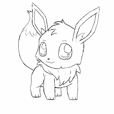 How to draw chibi pokemon. Cute Chibi Pokemon Eevee Coloring Pages