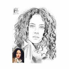 Custom Sketch Portrait From Photo Personalized Drawing Digital Portrait Art Comission Charcoal Pencil Style Digital Illustration B W In 2020 Portraits From Photos Digital Illustration Digital Portrait