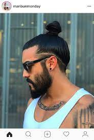 Man Bun Undercut Long Hair Mens Long Hair Undercut Man Bun Hairstyles