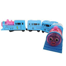 This Is Ideal For Toddlers Or Much Younger Kids The Train Features A Light Installed Inside The Transparent Plastic On The Toy Trains Set Toy Train Train Sets