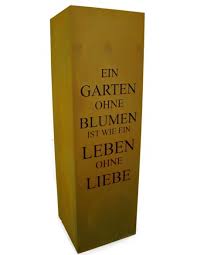 Over the time it has been ranked as high as 420 843 in the world, while most of its traffic comes from germany, where it reached as high as 14 874. Saule Gedicht Rost Saule Ein Garten Ohne Blumen Edelrost Stele