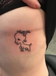 Little Billy Goat Tattoo Hand Tattoos Cartoon Tattoos Tattoo Designs Men