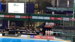 Pandelela rinong with her coach while accepting the gold medal for the 2021 fina diving world cup in tokyo. Pandelela Rinong Pamg At 2020 Montreal Diving World Series Youtube