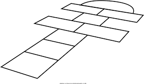 Juego rayuela para colorear : Imagenes De Ninos Jugando Rayuela Para Colorear