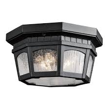 Depending on your light fixtures, you can create. Kichler 9538bkt Weatherly 3 Light Outdoor Flush Build Com
