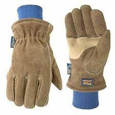 Men S Hydrahyde Insulated Split Leather Winter Work Gloves Medium Wells Lamont In 2020 Leather Work Gloves Winter Work Work Gloves