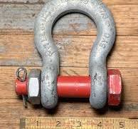 CROSBY Shackle 7/8 “ 6.5 Ton 13,000 lb Bolt Nut Pin Type 1019533