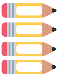 Pencil Name Tags (Printable(